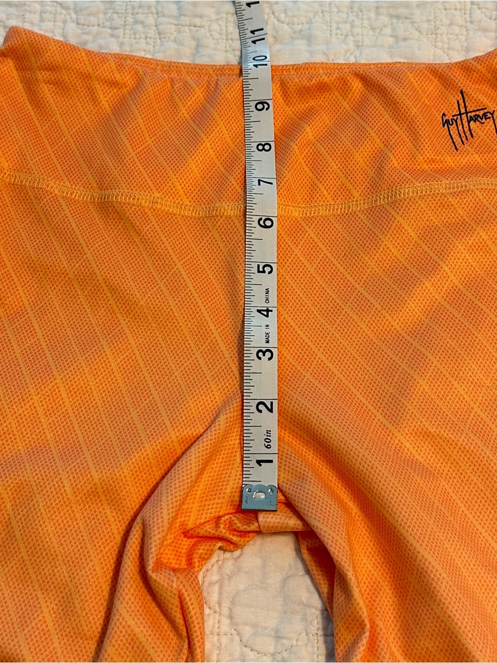 Guy Harvey Leggings Womens XS Orange Tropical Fish Comfort Colorful Stretch - Picture 10 of 11
